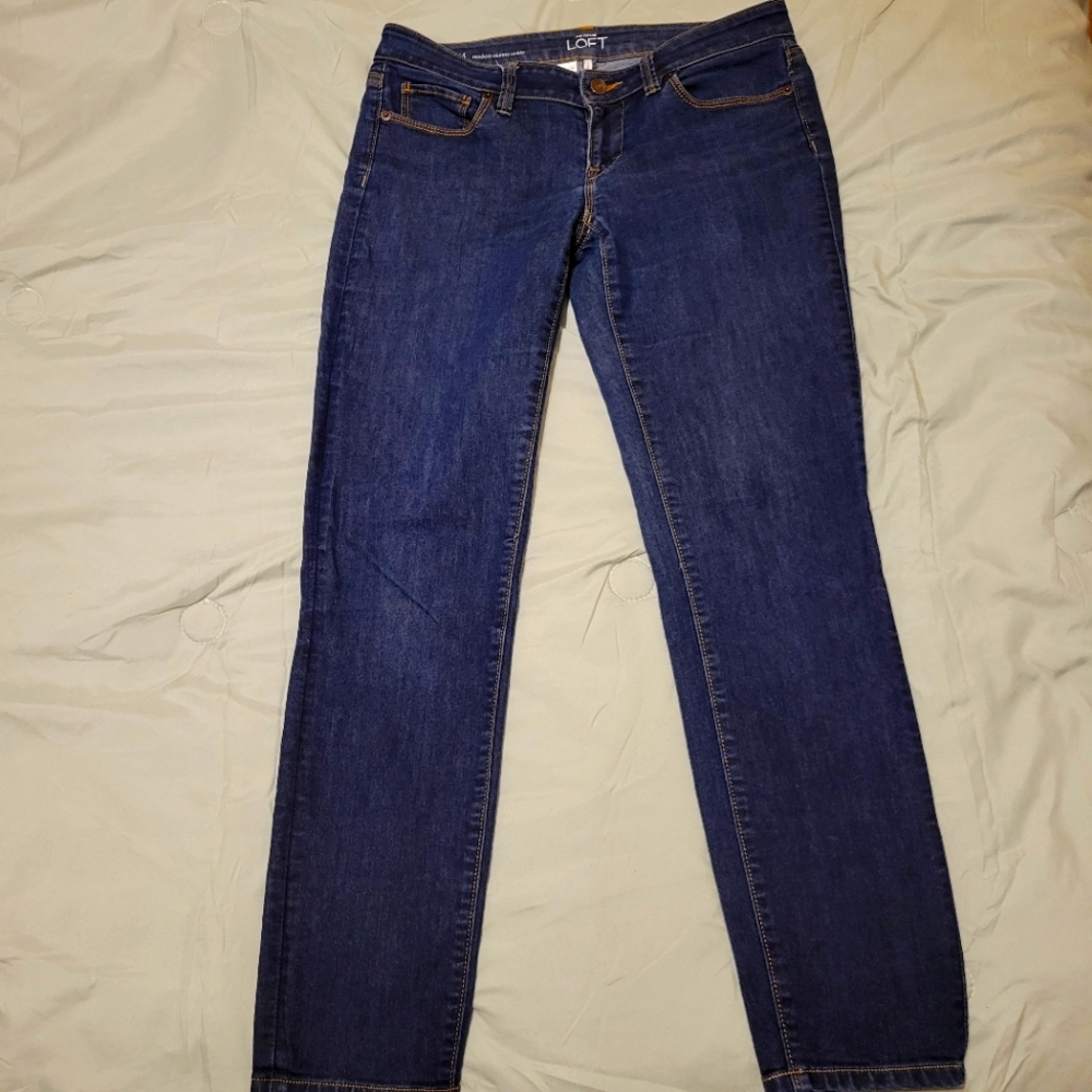 EUC Ann Taylor LOFT Womens Modern Skinny Ankle Jeans - Size 4 / 27